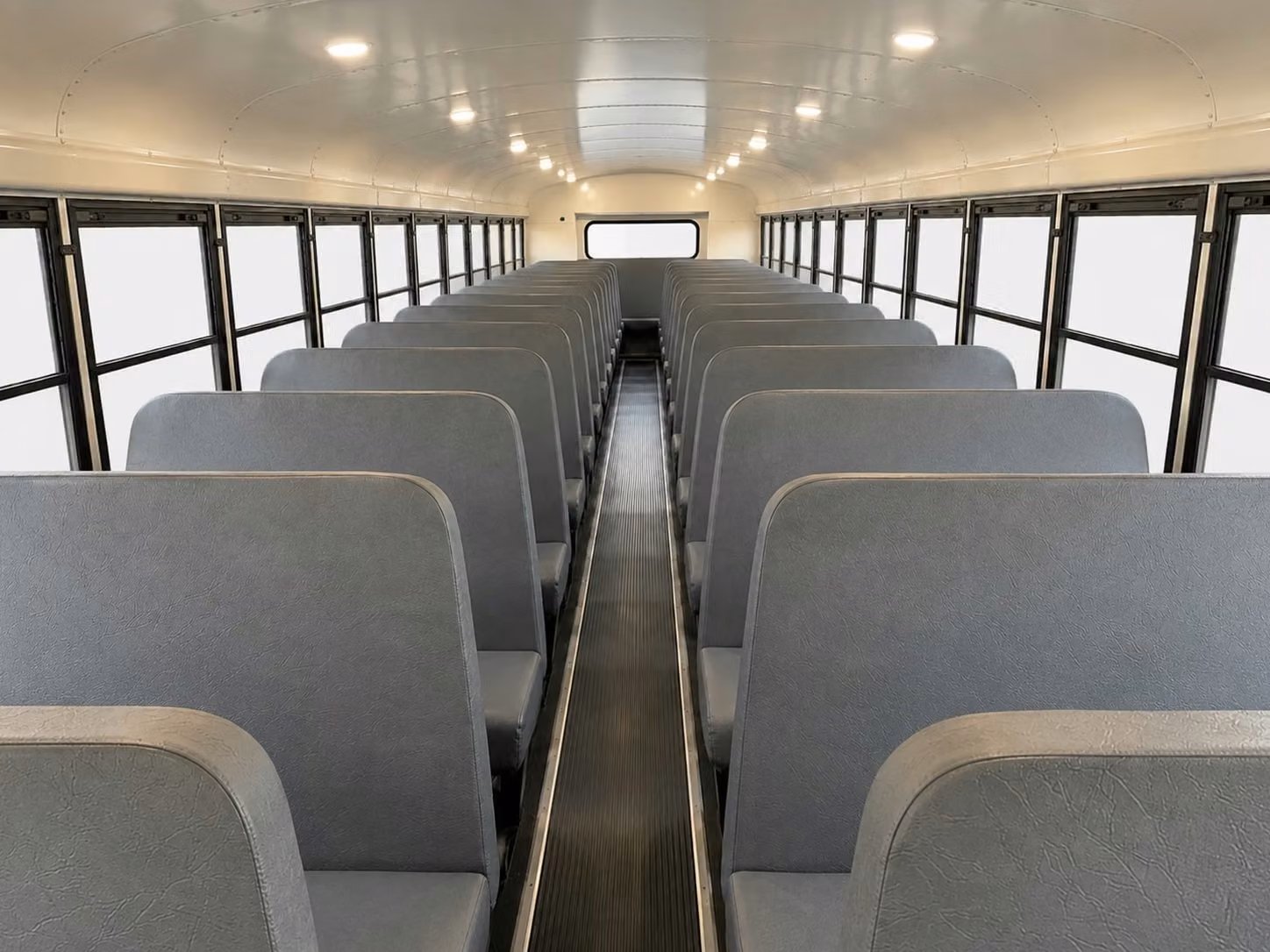school bus inside