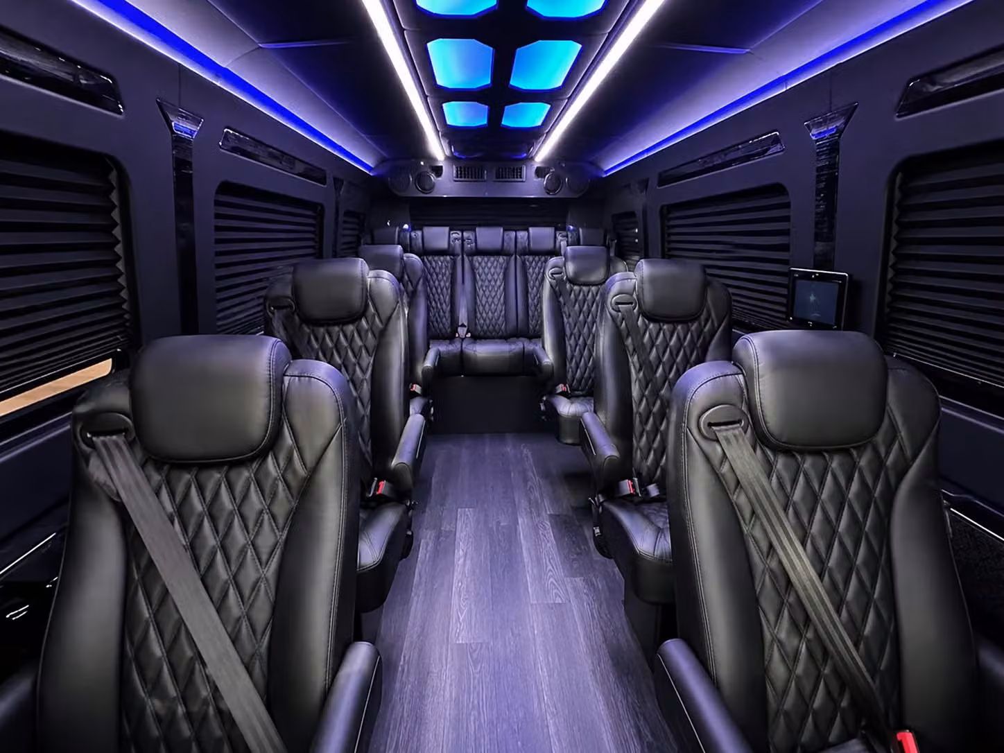 sprinter van with driver inside