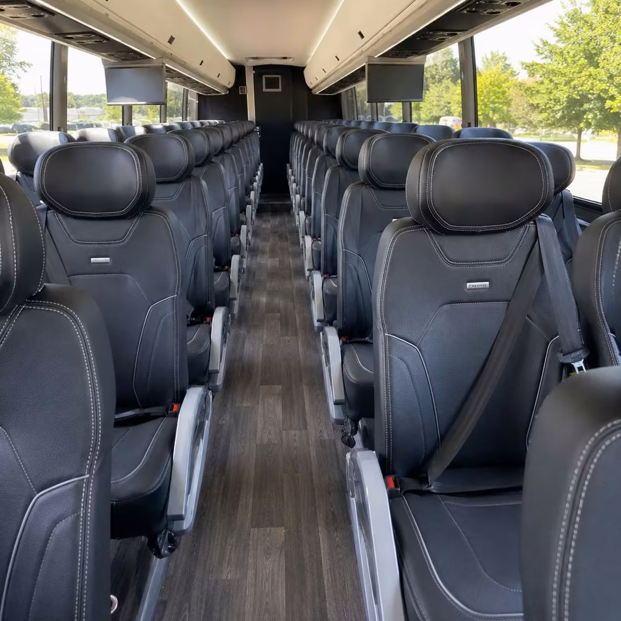 st louis park charter bus interior