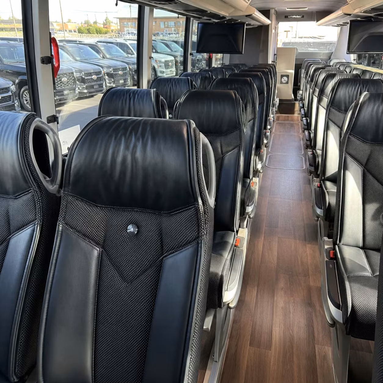 st louis park charter bus rental interior